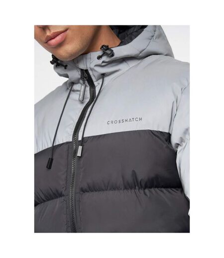 Crosshatch Mens Rothman Reflective Jacket (Black)