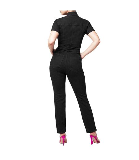 Combinaison Manches Courtes Femme Noir Good American