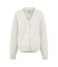 Womens/ladies Knitted V Neck Cardigan Light Heather Jack Wills-1