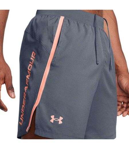 Mens Contrast Detail Running Shorts Grey Under Armour