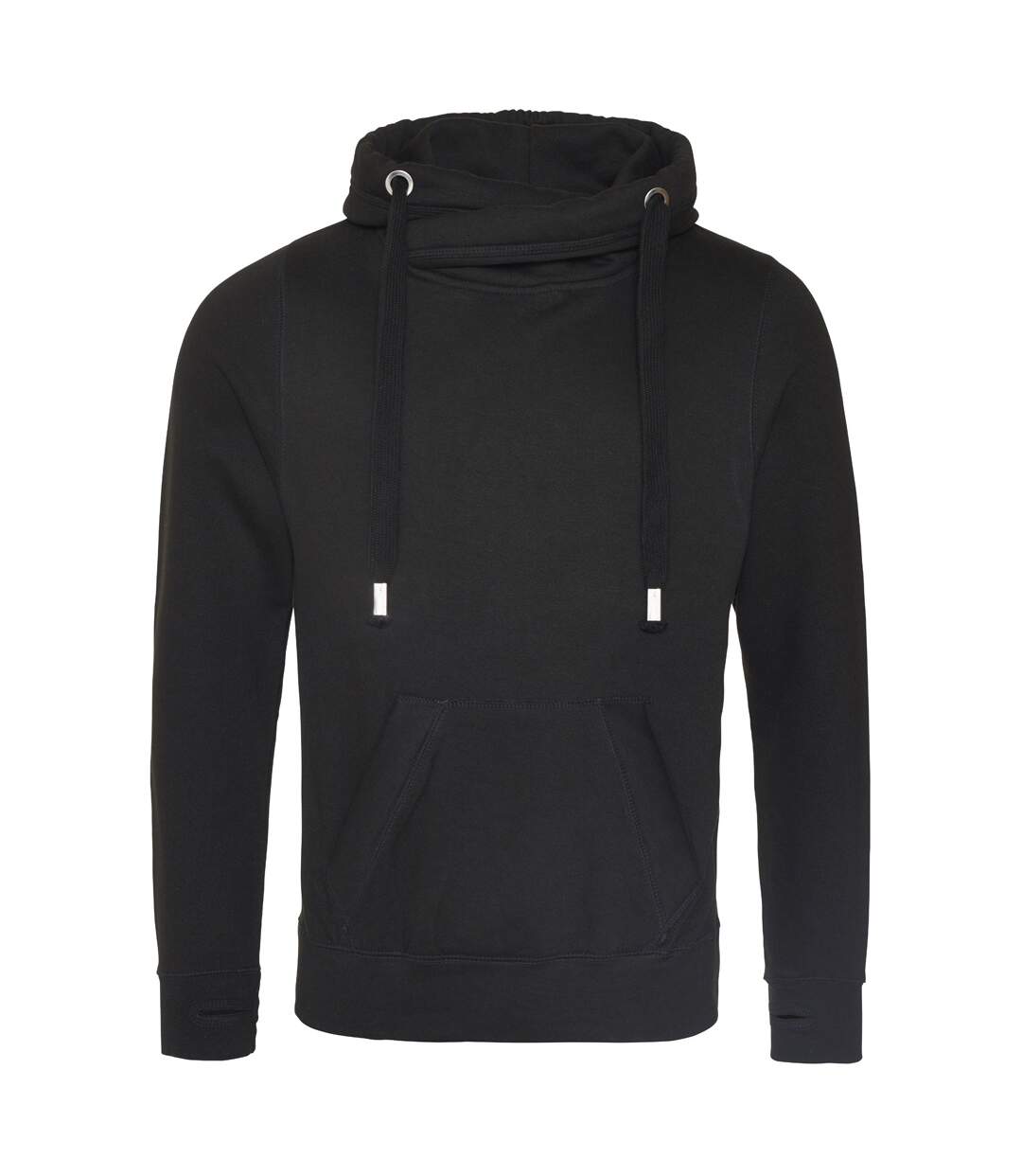 Sweat à capuche homme noir vif Awdis-1