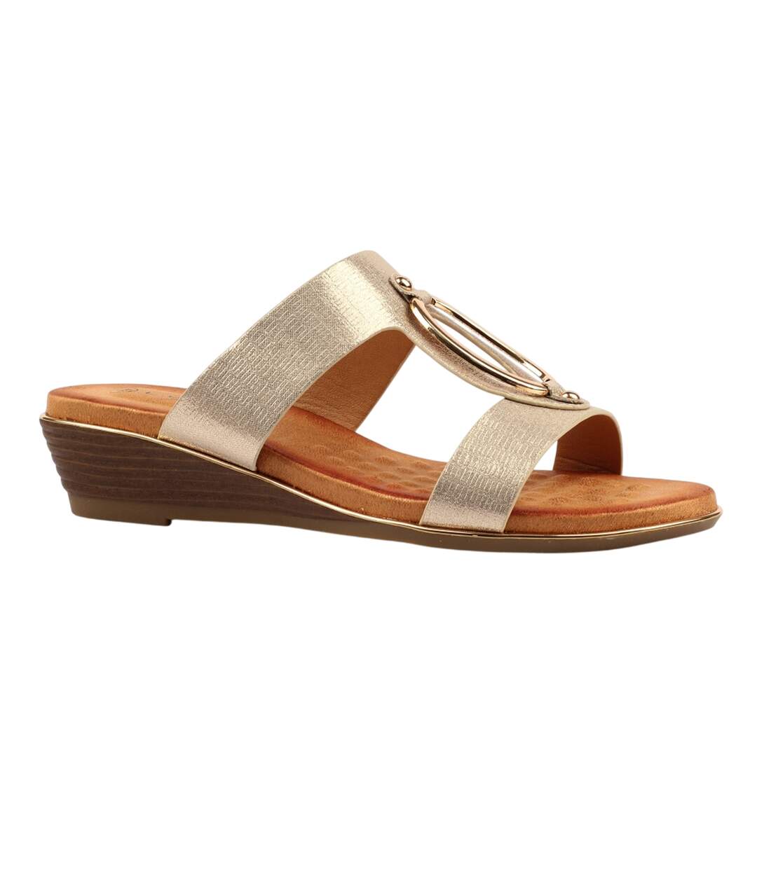 Sandales Claudia Femme Jaune Or Lunar-1