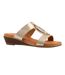 Sandales Claudia Femme Jaune Or Lunar-1