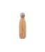 Bouteille Isotherme Inox Effet Bambou 0,5L Beige-1