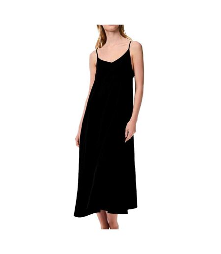 Robe longue noir femme pieces strap