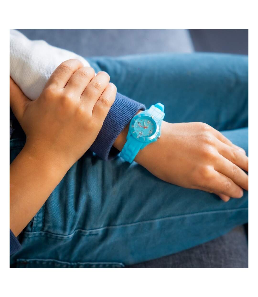 Montre Enfant en Silicone Bleu CHTIME