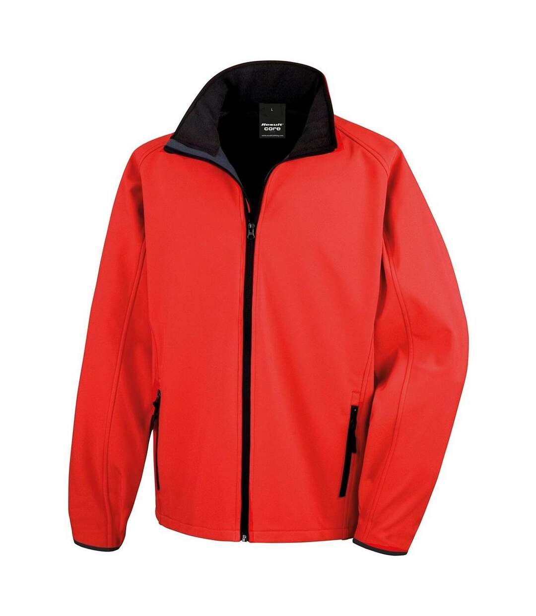 Veste softshell - Homme - R231M - rouge et noir-1