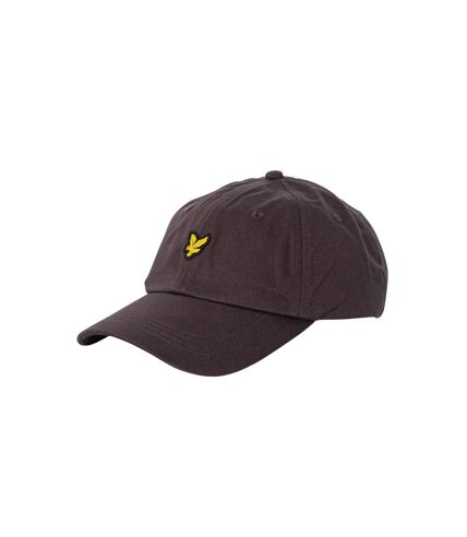 Mens logo baseball cap gunmetal Lyle & Scott