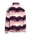 Womens/ladies Ovie Mountain At200 Half Zip Fleece Top Pink Purple White Trespass-3