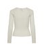 T-Shirt manches longues blanc femme pieces kalu-2