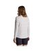 T-shirt Manches Longues Motif/style Rayé Akona Femme Blanc Bleu Marine Craghoppers-3
