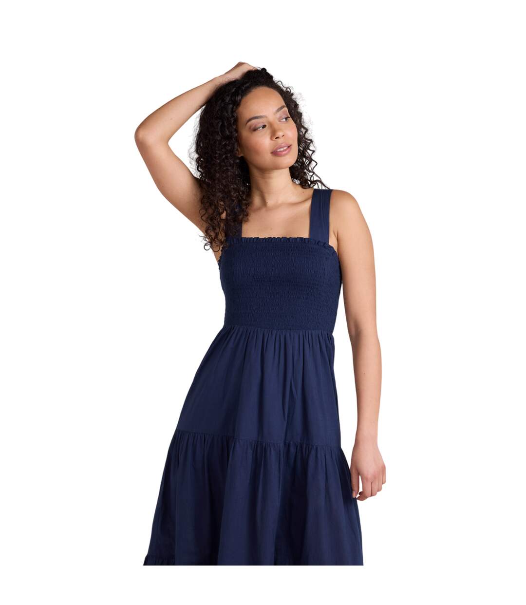 Womens/ladies mabel maxi dress navy Animal-3