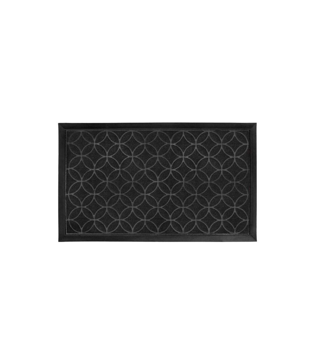 Tapis d'Entrée Rectangle Emilio 45x75cm Noir-1