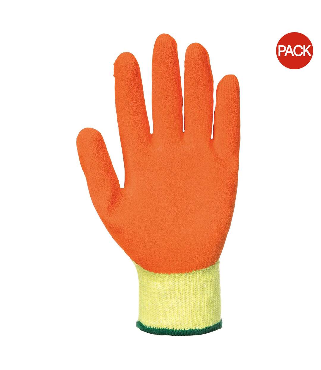 Portwest Fortis Grip Gloves (A150) / Workwear / Safetywear (Pack of 2) (Yellow/ Orange) (UTRW7029)-1