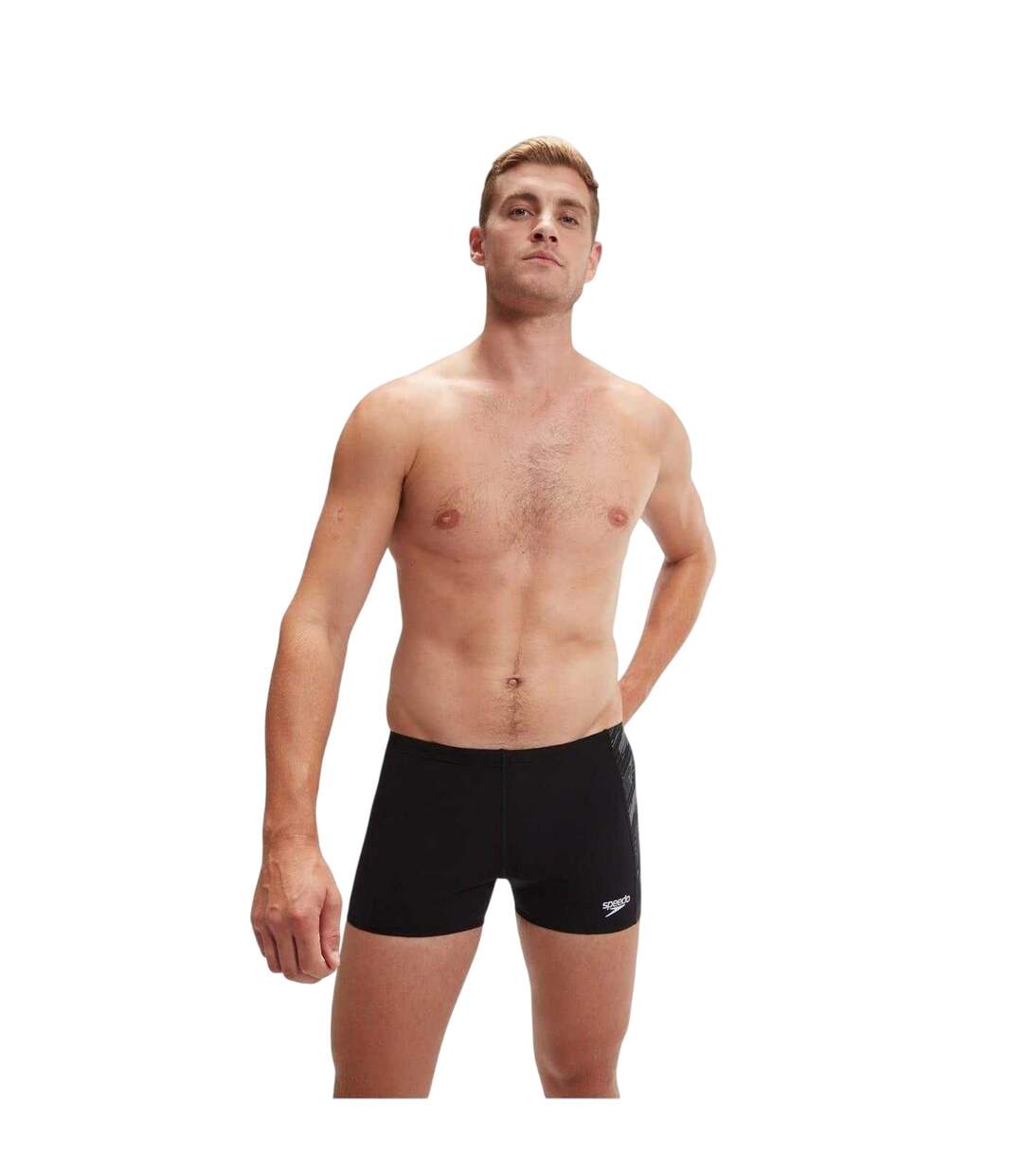 Short De Bain Motif/style À Motifs Hyperboom Aquashort Homme Noir Blanc Speedo-4