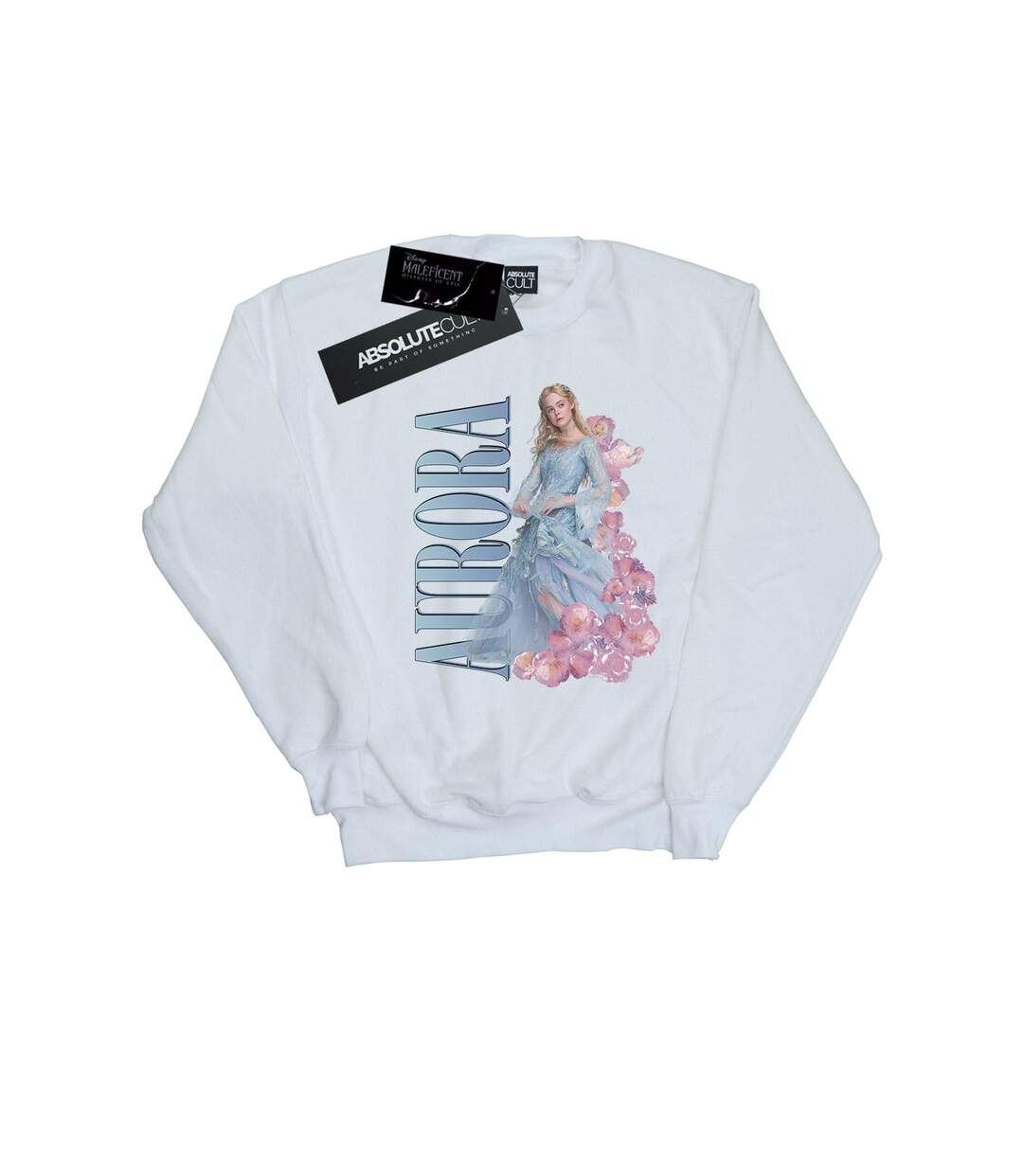 Disney Sweatshirt Femme/Madame Maleficent Mistress Of Evil Aurora Homage (Blanc) - UTBI26465-1
