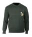 Pull Ras du Cou Homme Ledertys Kaki avec Broderie Sanglier-2