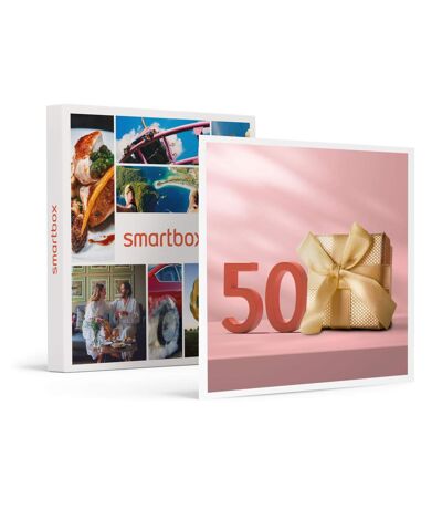 Joyeux anniversaire ! Pour les 50 ans d'une femme - SMARTBOX - Coffret Cadeau Multi-thèmes