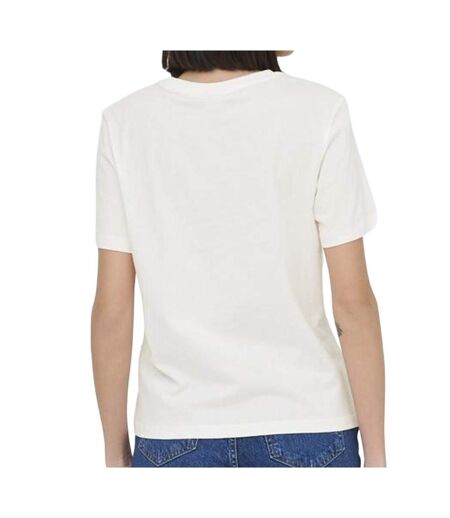 T-Shirt blanc/rouge/jaune femme jdy cdl