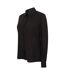 Henbury Womens/Ladies Wicking Anti-bacterial Long Sleeve Work Shirt (Black)