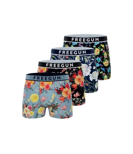 Lot de 4 boxers homme en coton Signature Sergio Freegun