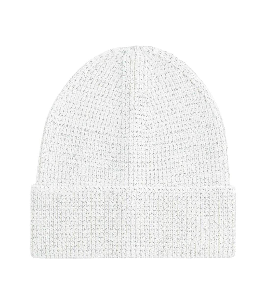 Bonnet Motif/style Réfléchissant Streetlite Adulte Blanc Beechfield-2