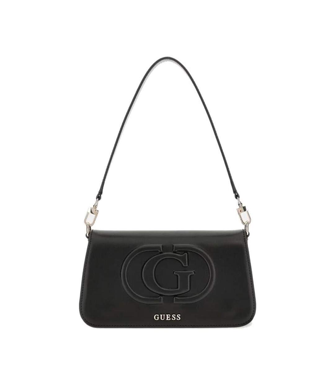 Sac à main noir femme guess mietta - taille unique-1