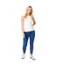 Womens/ladies darcy 7/8 mid rise jeans mid wash Dorothy Perkins