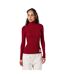 Womens/ladies Turtle Neck Slim Long-sleeved Sweater Top Winery Calvin Klein-4