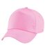 Casquette de baseball 100% coton enfant unisexe rose Beechfield