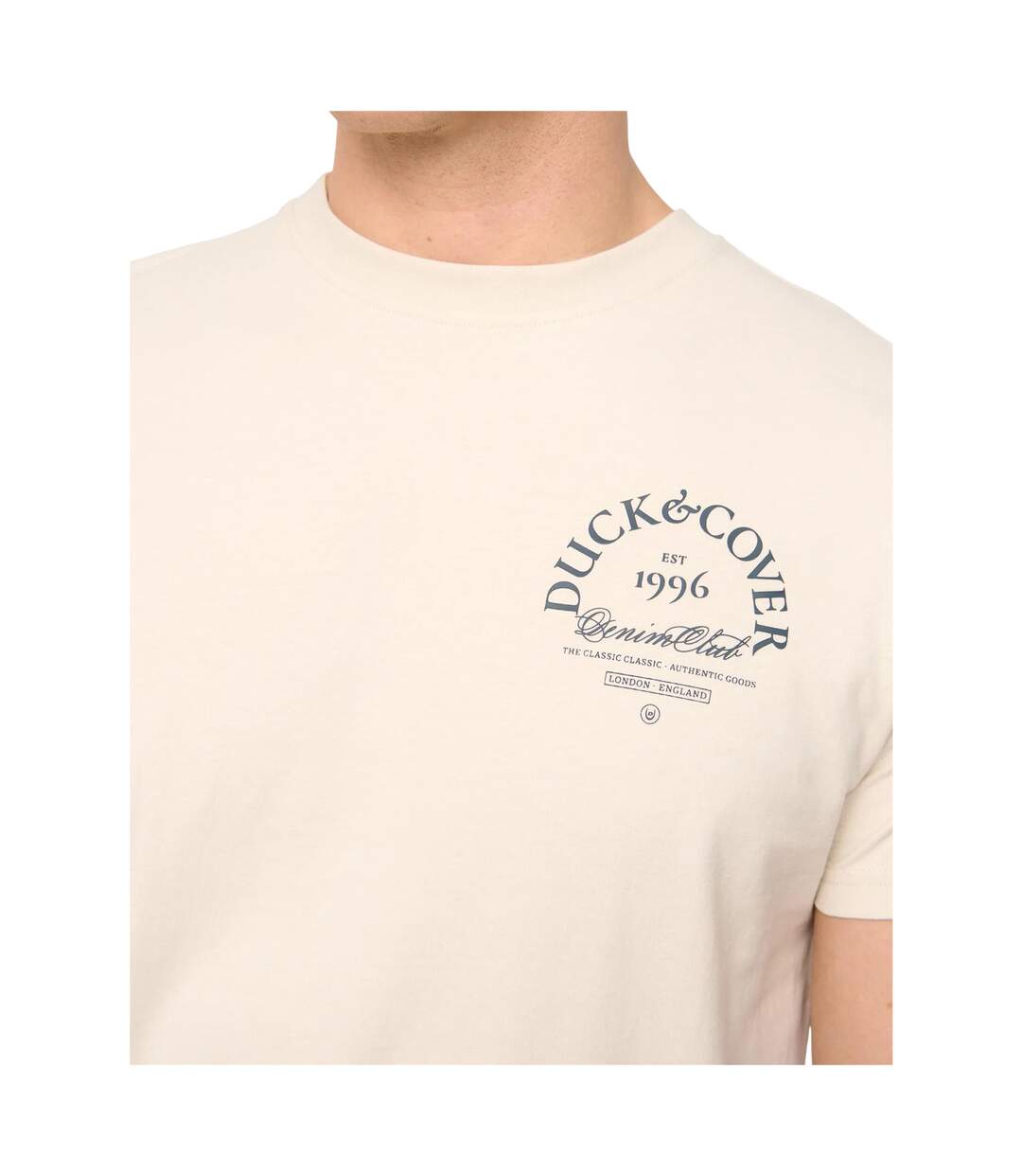 T-shirt Sudbury Homme Gris Pâle Duck And Cover-3