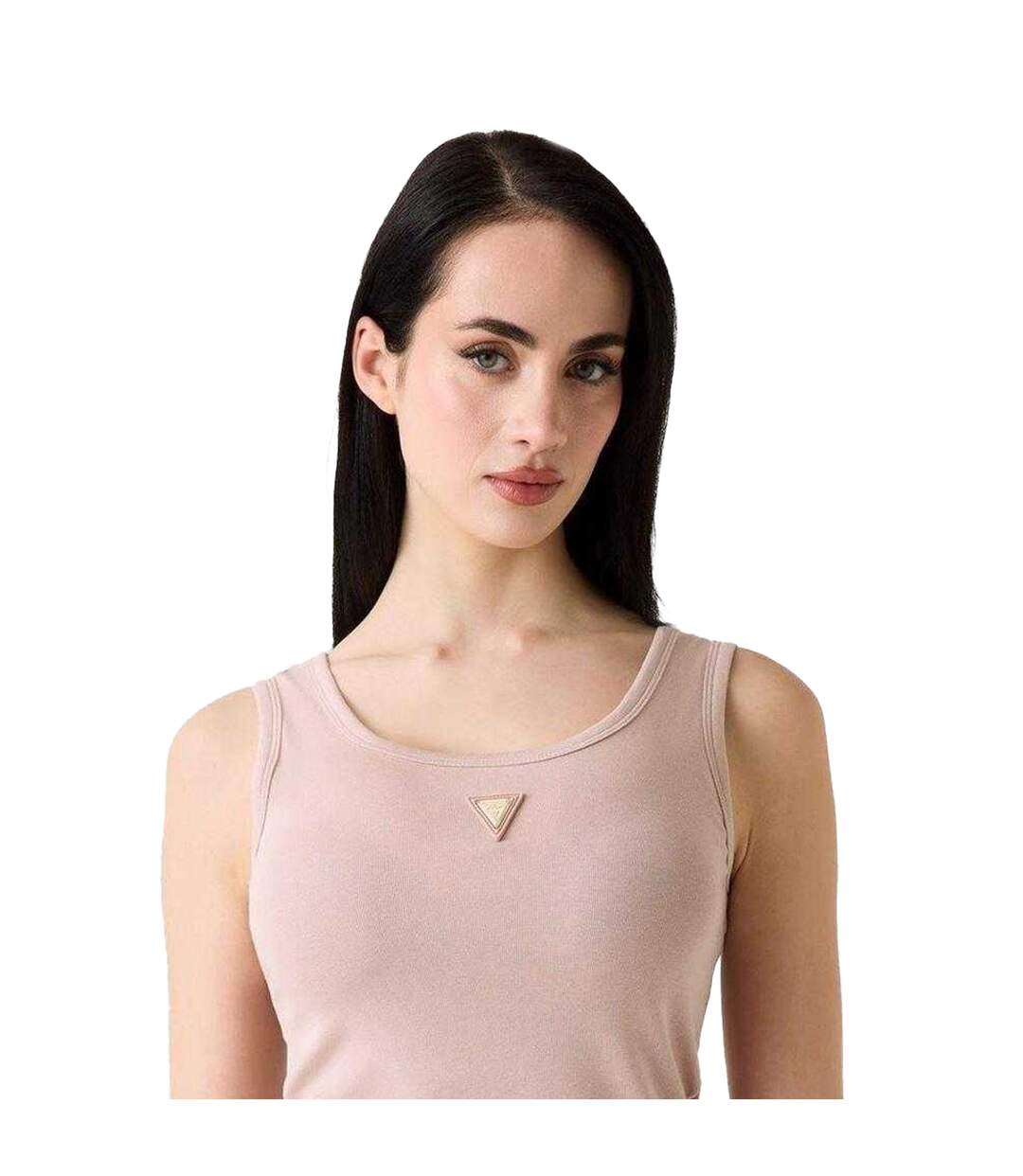 Débardeur Motif/style Logo Triangulaire Olympe Femme Mauve Guess-3