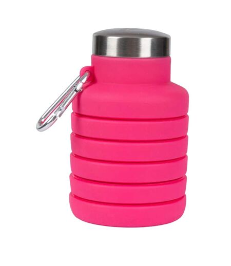 Vavo folding carabiner water bottle one size flamingo pink Trespass