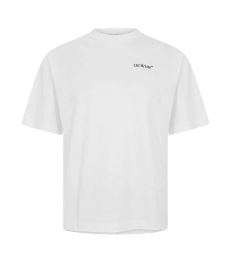 T-shirt Motif/style Imprimé Chaîne Homme Blanc Off White