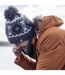 Mens Fleece Lined Thermal Winter Warm Beanie Bobble Hat with Pom Pom-4