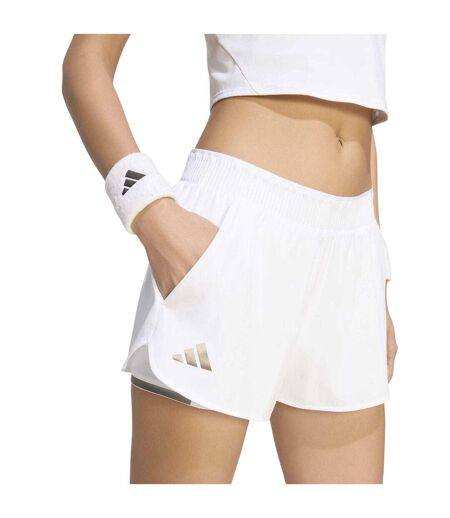 Short Tennis Wimbledon Femme Blanc Adidas