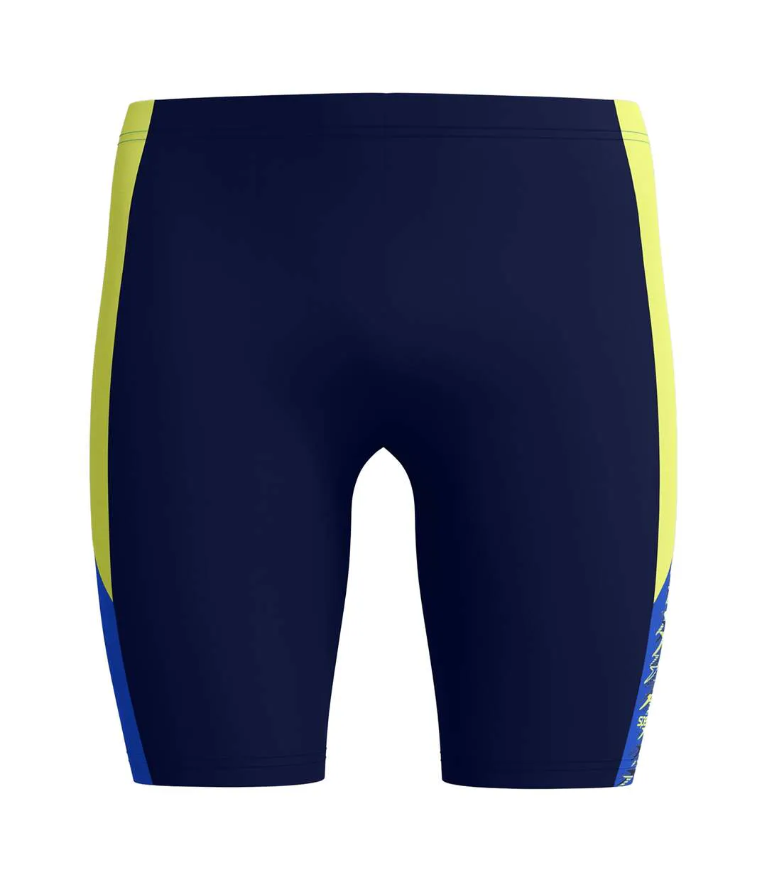 Mens Colour Block Logo Jammer Shorts Navy Blue Speedo-2
