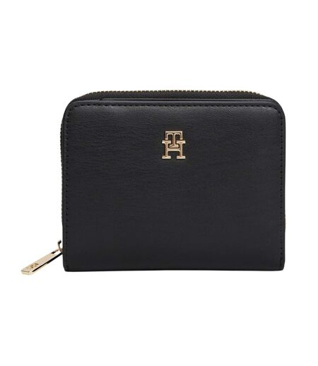 Icon Logo Leather Wallet One Size Black Tommy Hilfiger