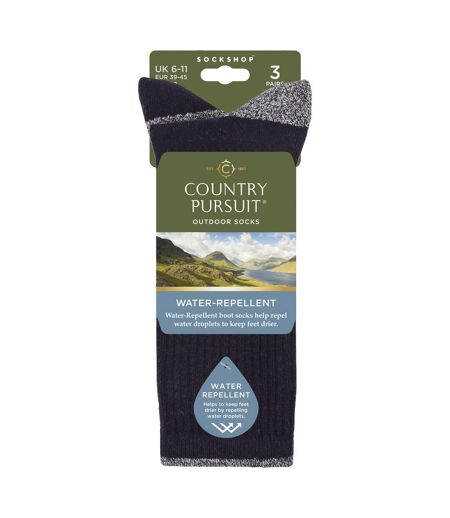 Country Pursuit - 3 Paires de Chaussettes Homme Imperméables Rembourrées Douces
