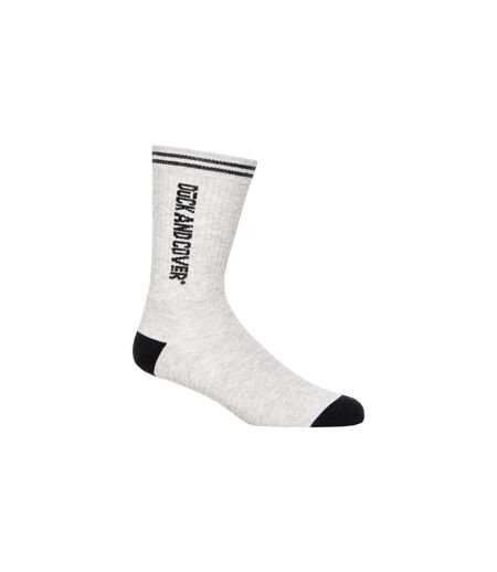 Pack of 5  Mens juble sports socks  white/grey/black Duck and Cover