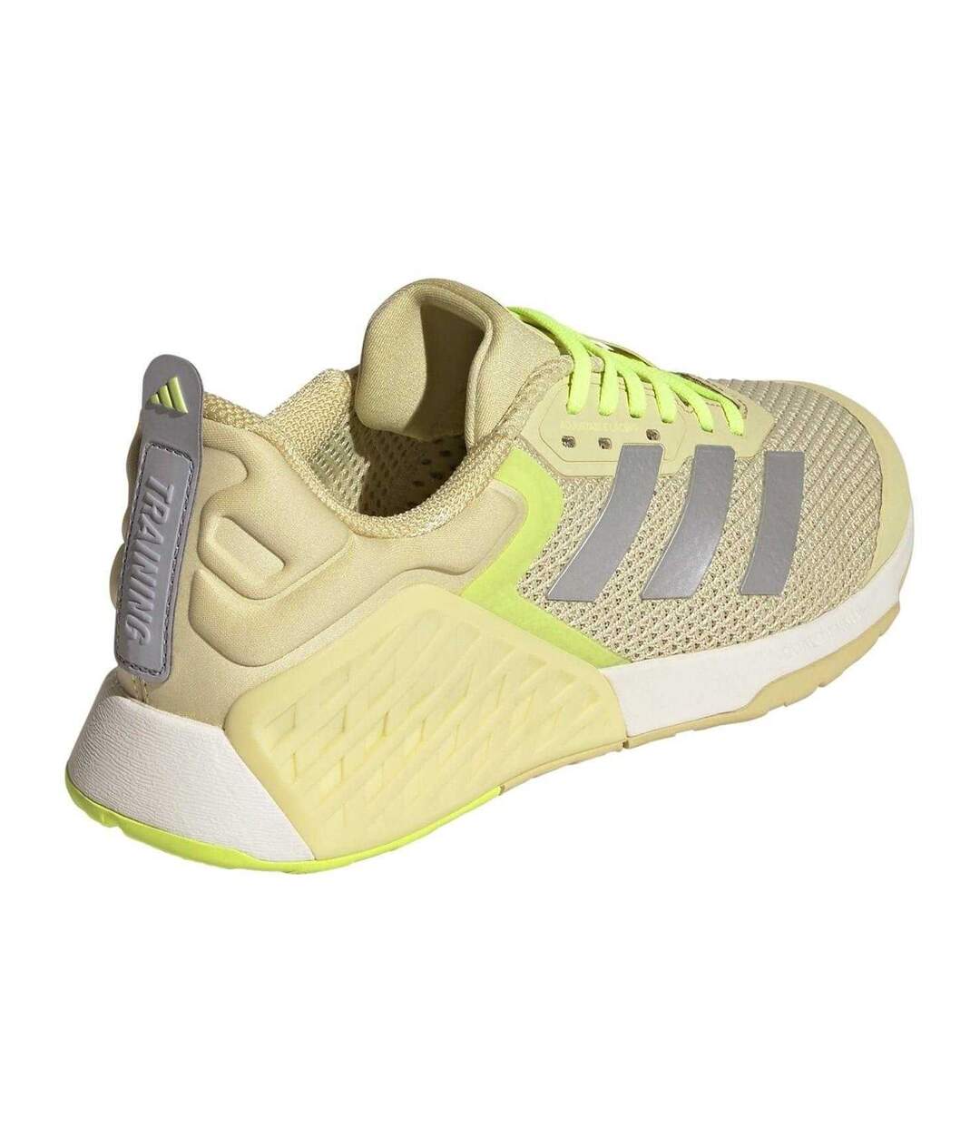 Baskets Motif/style 3 Rayures Dropset Femme Jaune Argenté Citron Adidas-2