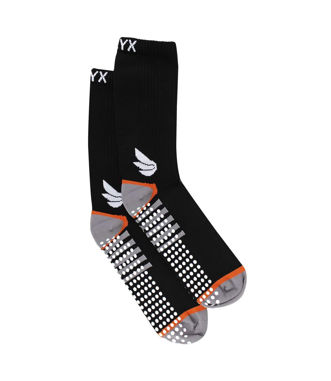 Mens Compression Sports Socks with Grips | Reinforced Heel & Toe Non Slip Socks-4