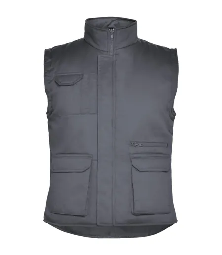 Mens Almanzor High-neck Multi-purpose Gilet Lead Roly Workwear