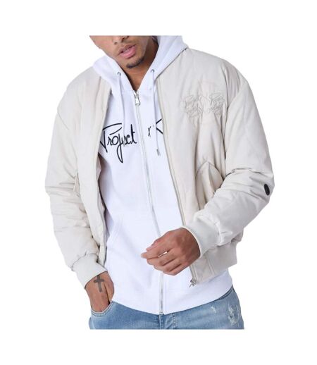 Veste bomber beige homme project x paris vague
