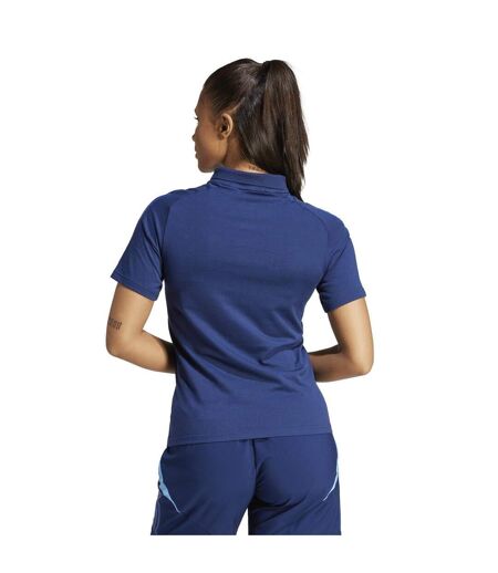 Polo Manches Courtes Tiro Femme Bleu Marine Foncé Adidas