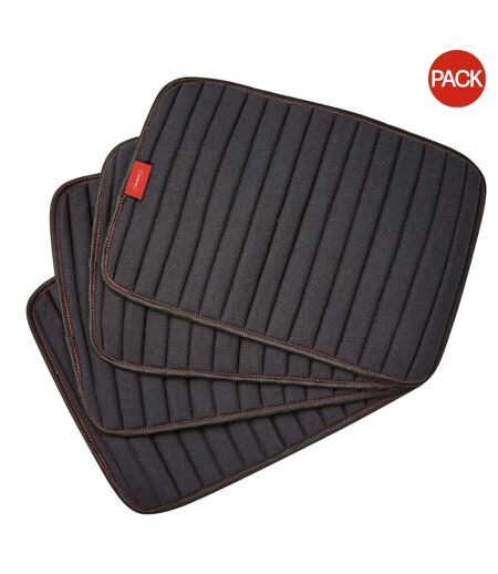 Weatherbeeta Therapy-Tec Channel Quilt Horse Leg pads (Pack of 4) (Black/Red) - UTWB1525