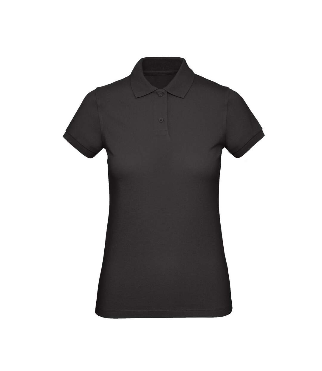 Polo manches courtes inspire femme noir B&C-1