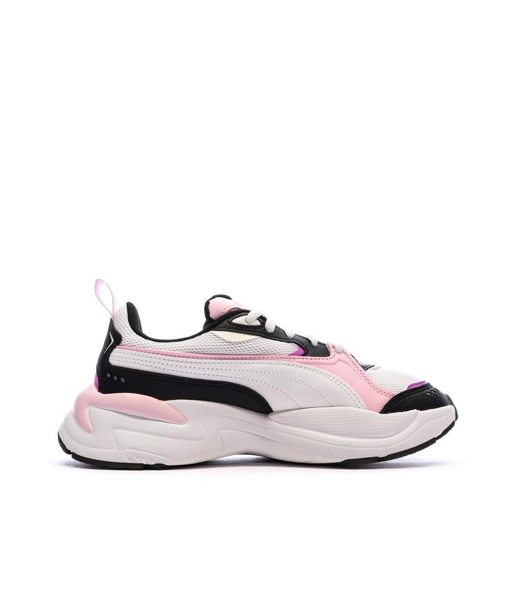 Baskets blanches/noires/roses femme puma x-ray 4-2