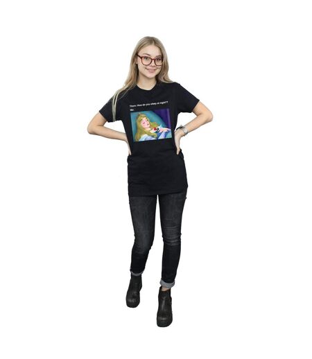 Disney - T-shirt SLEEPING BEAUTY MEME - Femme (Noir) - UTBI16860