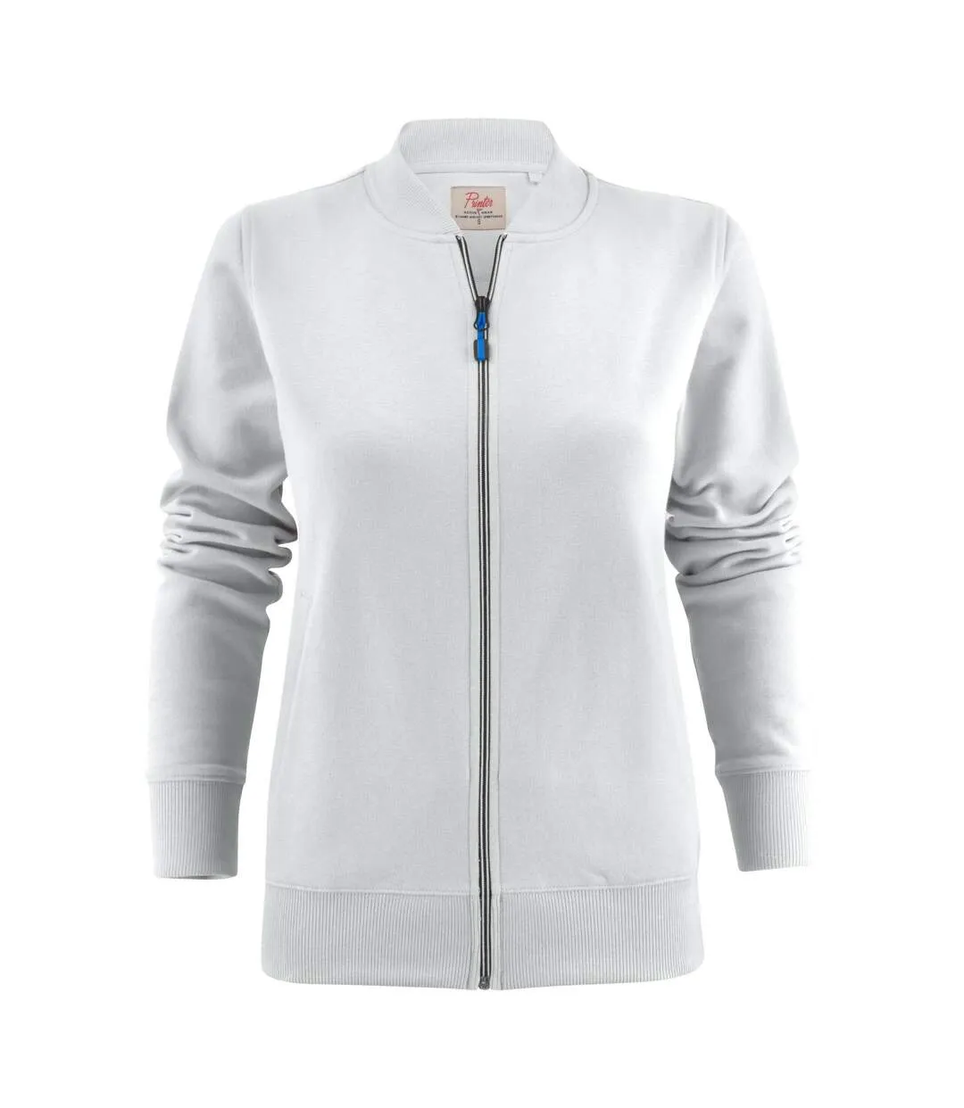 Womens/ladies Javelin Sweat Jacket White Printer-2
